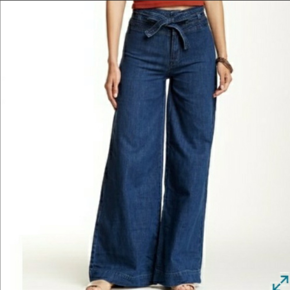 Free People wide leg jeans